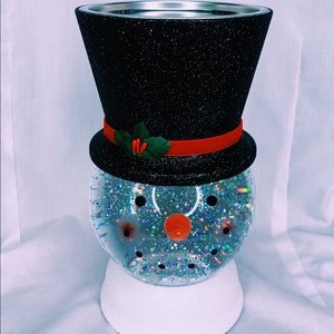 BBW Snowman with 3 Wick Candle